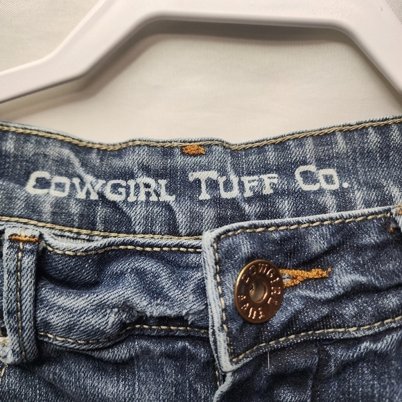 Cowgirl Tuff Co Womens Wide Leg Distressed Jeans Size 28 x 33 - Picture 4 of 13